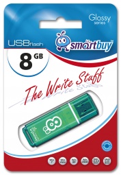 USB Flash Smart Buy  8Gb Glossy series green